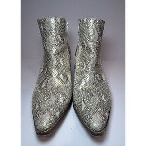 Coconuts by Matisse Astoria Metallic Snake Print‎ Ankle Booties Womens 9M